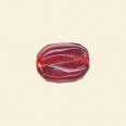 Red Glass Transparent Nugget Beads - 15mm x 10mm - Pack of 10 
