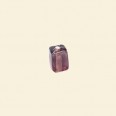 Purple Lustred Glass Tube Beads - 8mm x 5mm - Pack of 10 