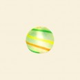 Green Round Matt Glass Bead - 12mm 