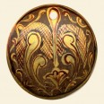 Balsa Wood Handpainted Pendant - 50mm 