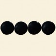 Black Onyx Twist Beads - 16mm - 16" String