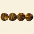Tiger Eye Twist Beads - 16mm - 16" String