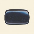 Black Agate Flat Oblong Bead - 20mm x 30mm 