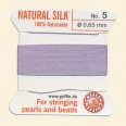 Lavender 100% Silk Thread and Needle - Pack