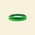 Green Cats Eye Beads - 18mm x 7mm - String