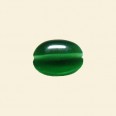 Green Cats Eye Beads - 14mm x 10mm - String