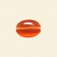 Orange Cats Eye Beads - 14mm x 10mm - String