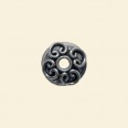 Antique Silver Plated Bead Cap - 12mm 