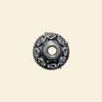 Antique Silver Plated Bead Cap - 10mm 