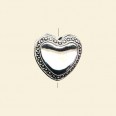 Silver Colour Bead Shape - 20mm - Pack of 10