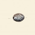 Silver Colour Bead Shape - 20mm x 15mm - Pack of 10 