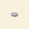 Silver Colour Bead Shape - 15mm x 8mm - Pack of 10