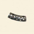 Pewter Effect Filigree Tube - 22mm 