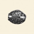 Zinc Alloy Flat Oval Bead - 27mm x 12mm 