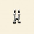 Plated Letter H Pendant - 12mm 