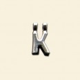 Plated Letter K Pendant - 12mm 