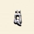 Plated Letter Q Pendant - 12mm 
