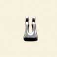 Plated Letter U Pendant - 12mm 