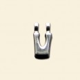 Plated Letter V Pendant - 12mm 
