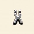 Plated Letter X Pendant - 12mm 