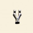 Plated Letter Y Pendant - 12mm 