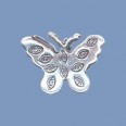 Thai Silver Butterfly Pendant - 18mm 