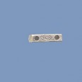 Thai Silver 2 Hole Bar (1mm Holes) - 13mm
