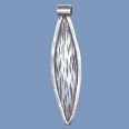 Thai Silver Leaf Pendant - 55mm x 15mm 