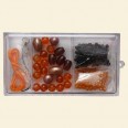 Orange Jewellery Kits - 3 Compartment 