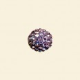 Purple Shamballa Crystal Pave Beads - 10mm 