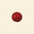 Red Shamballa Crystal Pave Beads - 10mm 