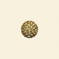 Gold Shamballa Crystal Pave Beads - 10mm 
