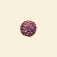 Pink Shamballa Crystal Pave Beads - 10mm 