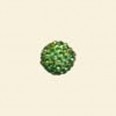 Lime Shamballa Crystal Pave Beads - 10mm 
