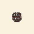 Brown Shamballa Pave Bead set with Crystals - 10mm 