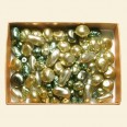 Green Czech Mixed Glass Pearls - 50 Gram Pack