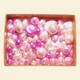 Pink Czech Mixed Glass Pearls - 50 Gram Pack