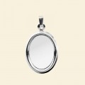 Silver Plated Pendant - 14mm x 10mm 