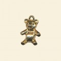 Gold Plated Teddy Pendant - 15mm 