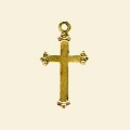 Gold Cross Pendant - 15mm x 8mm 