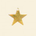 Gold Plated Flat Star Pendant - 17mm - Pack of 10 