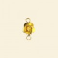 Gold Plated Flower Pendants - 13mm - Pack of 10