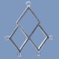 Sterling Silver Dropper - 30mm x 30mm 