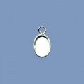 Silver Pendant - 8mm x 6mm