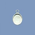 Silver Pendant - 10mm x 8mm