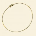 Gold Plated Bangle - 75mm Diameter 