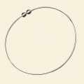 Silver Plated Bangle - 75mm Diameter 