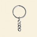 Nickel Plated Keyring - 25mm