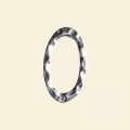 Silver Plated Closed Ring - 28mm x 16mm 