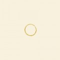 Gold Plated Closed Twisted Ring - 10mm - Packs